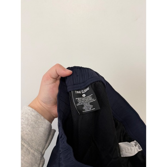 True Classic Men's Swim Trunks with Liner – Navy Blue – Size Medium - Picture 4 of 5